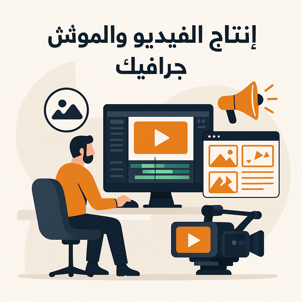 إنتاج الفيديو والموشن جرافيك